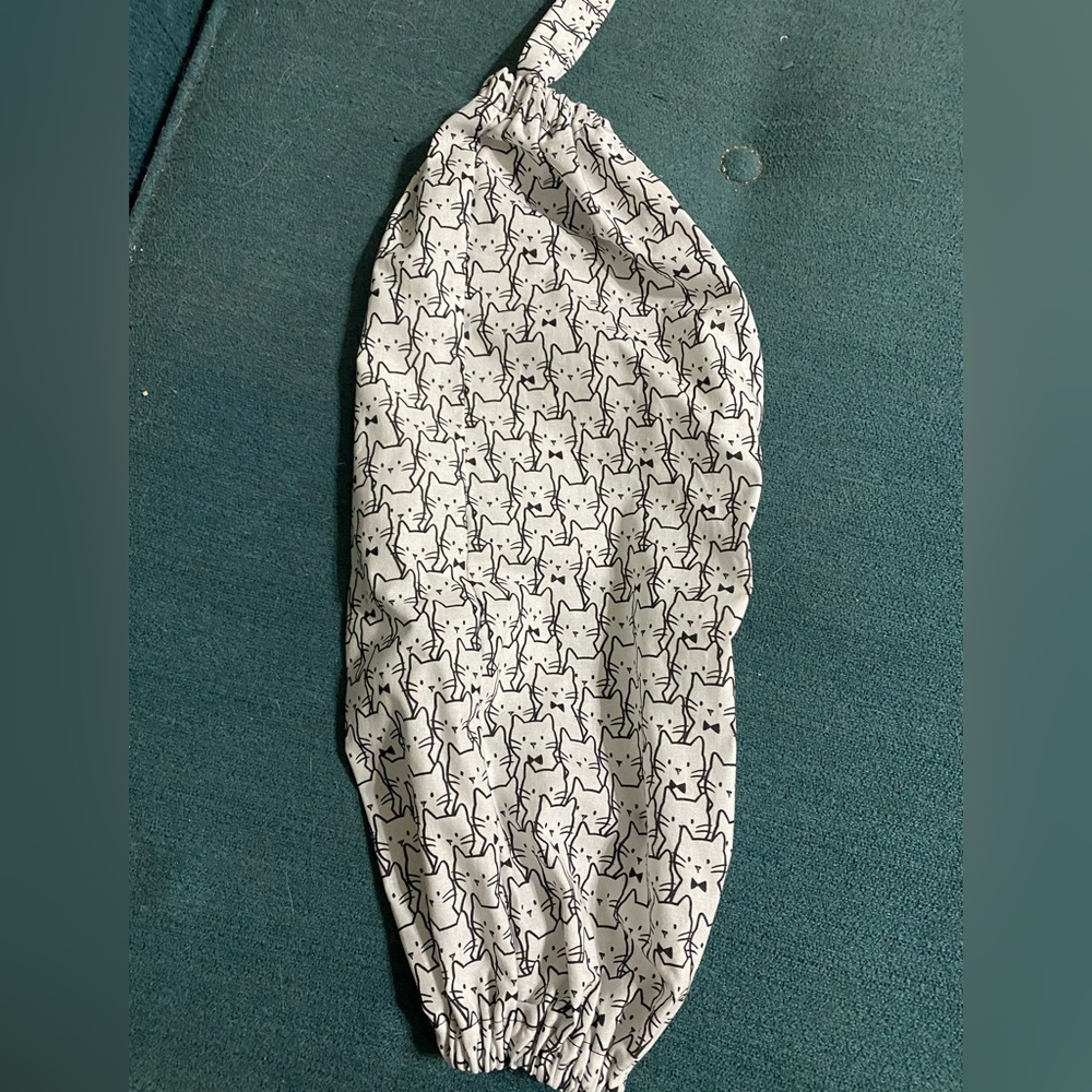 Cat Print grocery bag holder